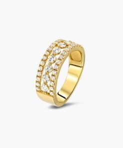 Gold diamond ring