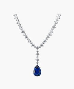 Blue sapphire necklace