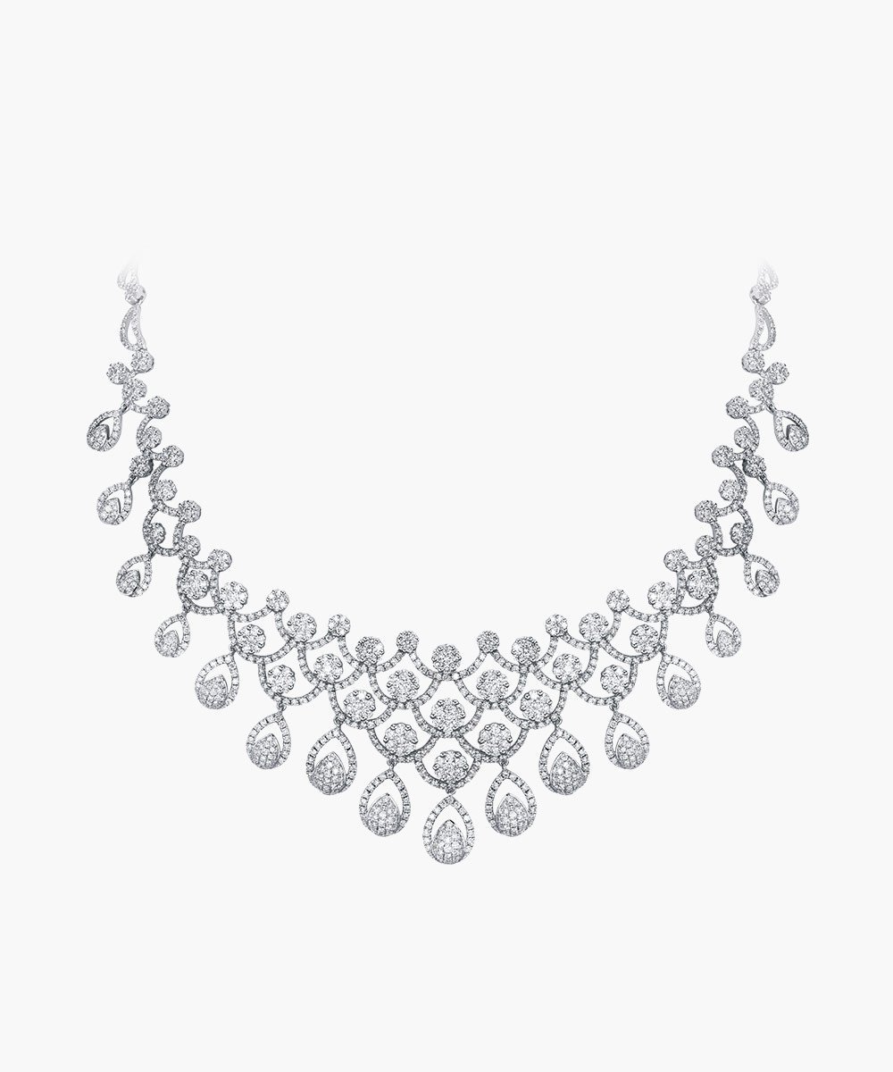 Elegant diamond necklace