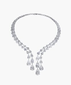 Diamond bridal necklace