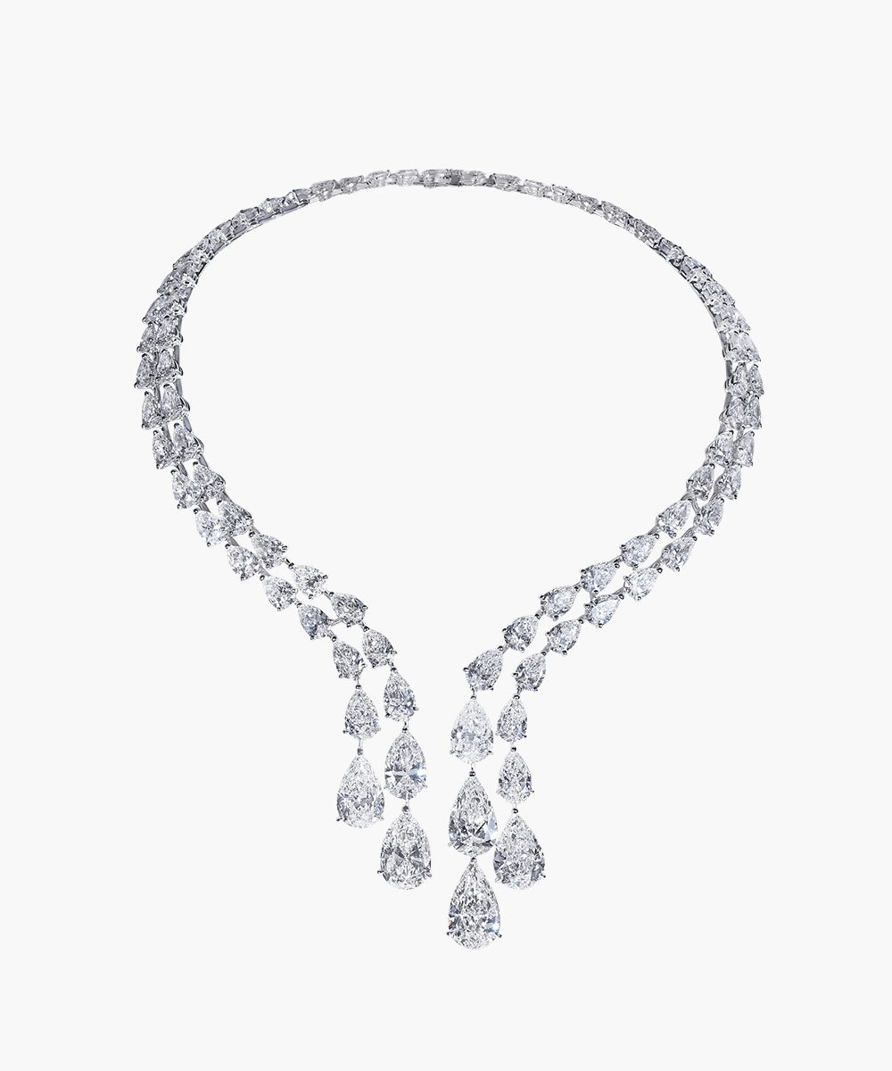 Diamond bridal necklace