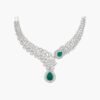 Green diamond necklace