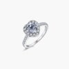 Heart shaped diamond ring